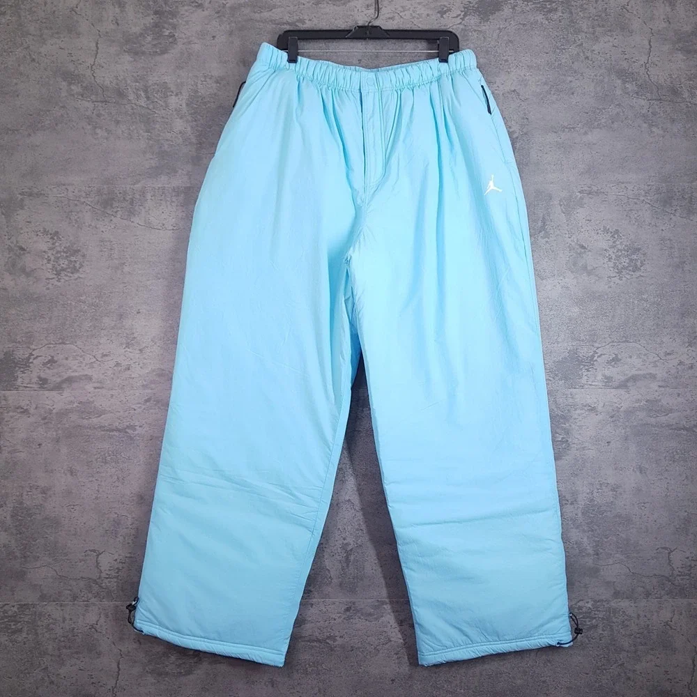 NIKE JORDAN Flight Mountainside Padded Snow Pants Mens LARGE Blue HV0731-497